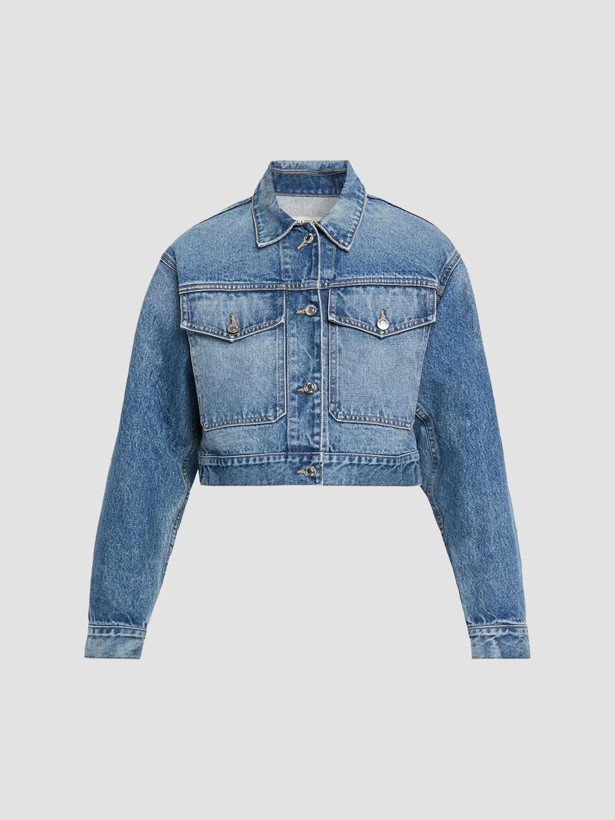 Women's Clement Denim Crop Jacket - Rosebowl Wash - 1