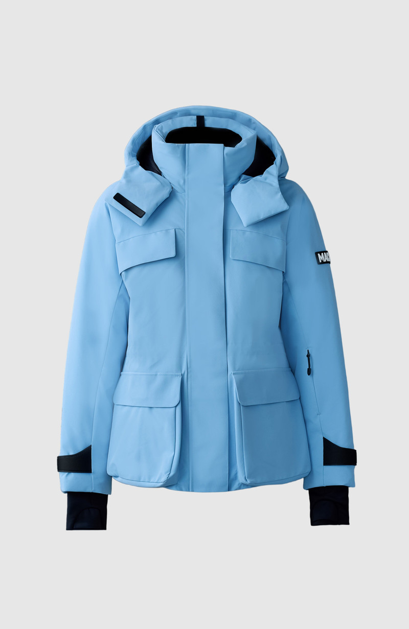 ICLYN-R Medium down ski jacket with removable hood 1