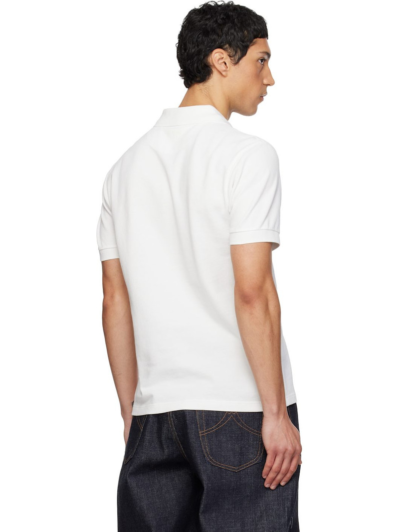 White Kenzo Paris 'KENZO Wild Tiger' Slim Polo 3