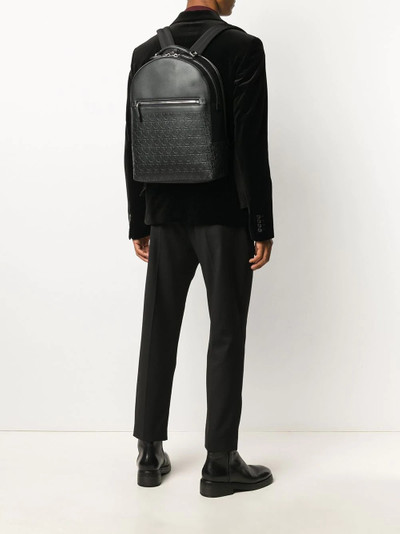 Salvatore Ferragamo Gancini embossed leather backpack outlook