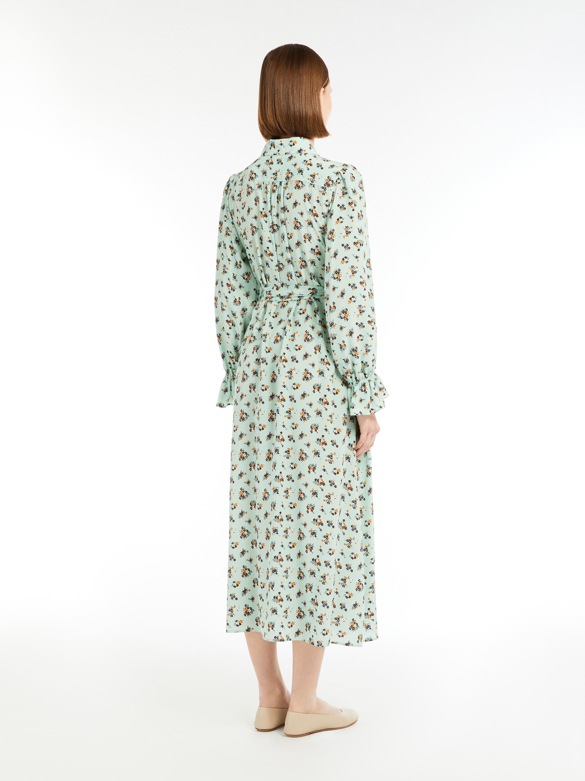 TAFFY Silk crêpe de Chine shirt dress - 4