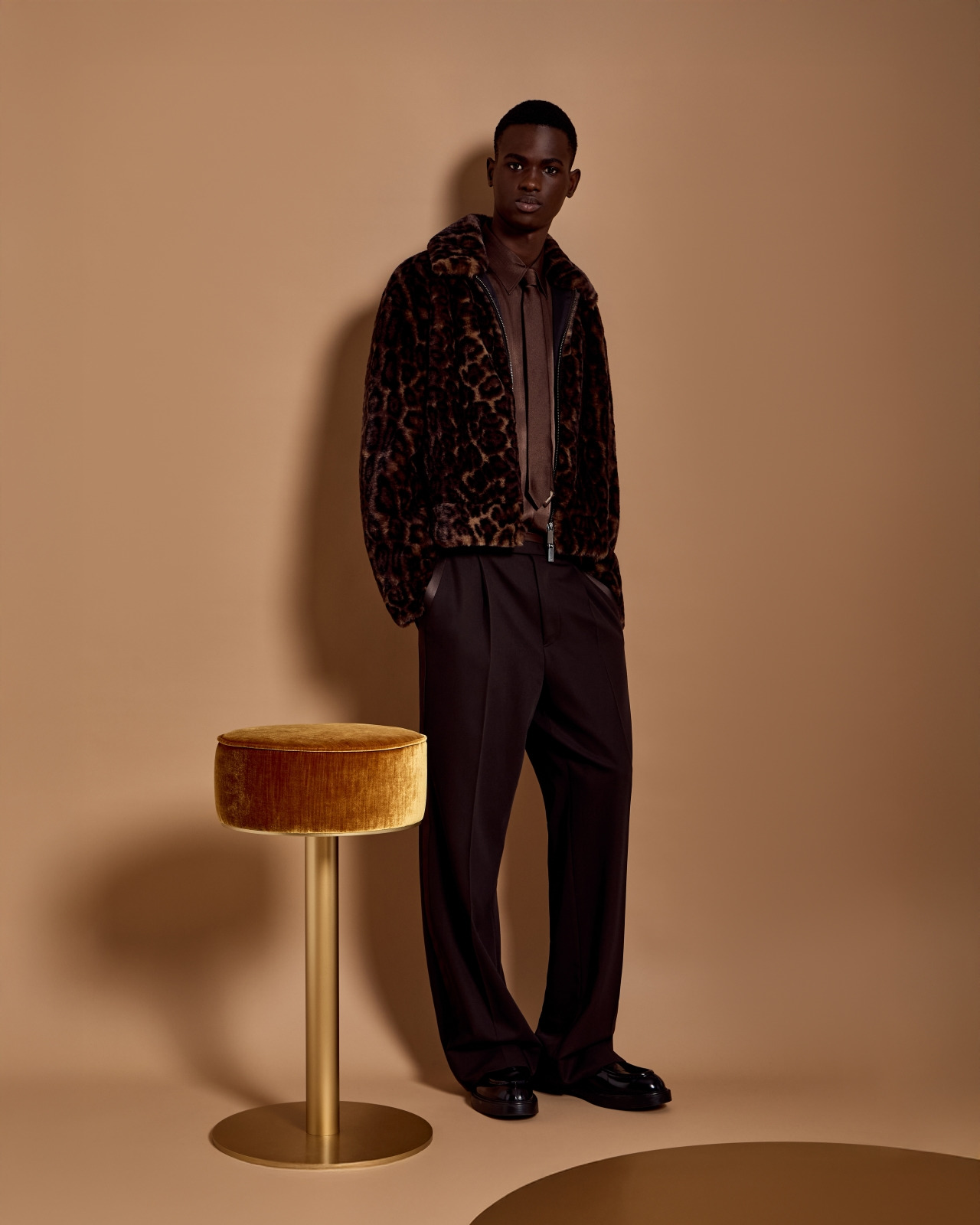 ANIMAL-PRINT FAUX-FUR BLOUSON - 6