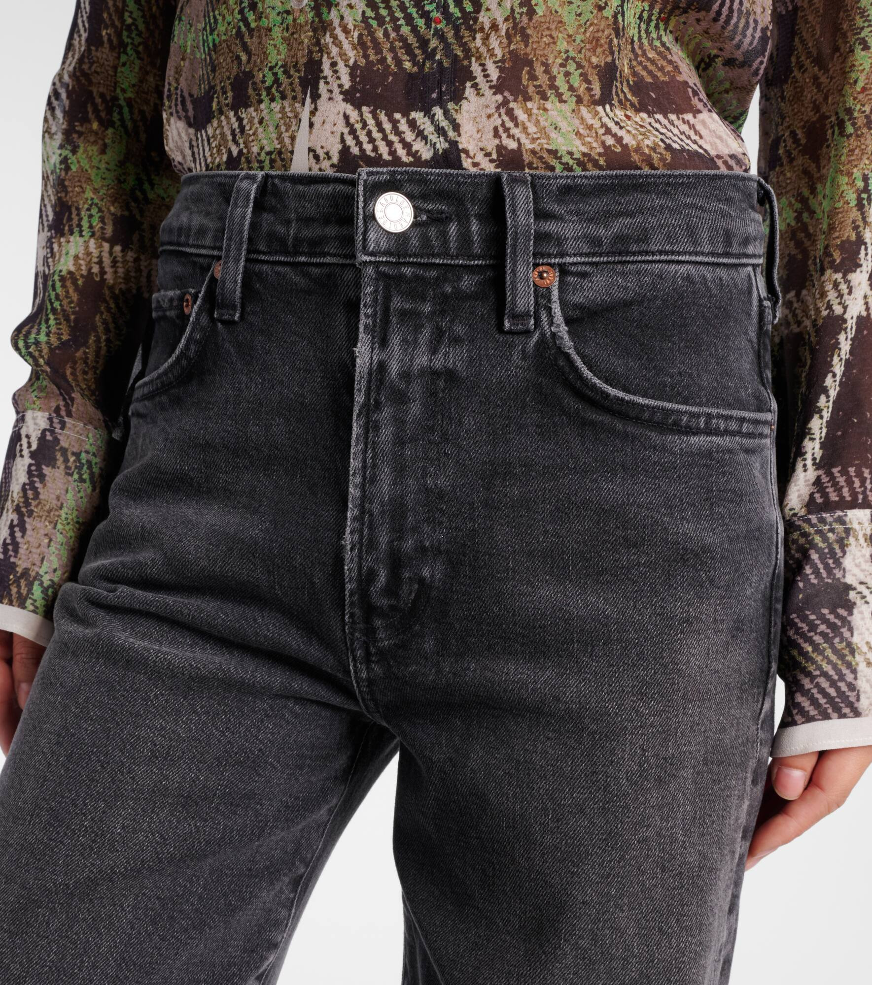 Harper mid-rise straight jeans - 4
