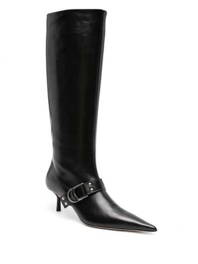 Blumarine 65mm buckle-detail knee-high boots outlook