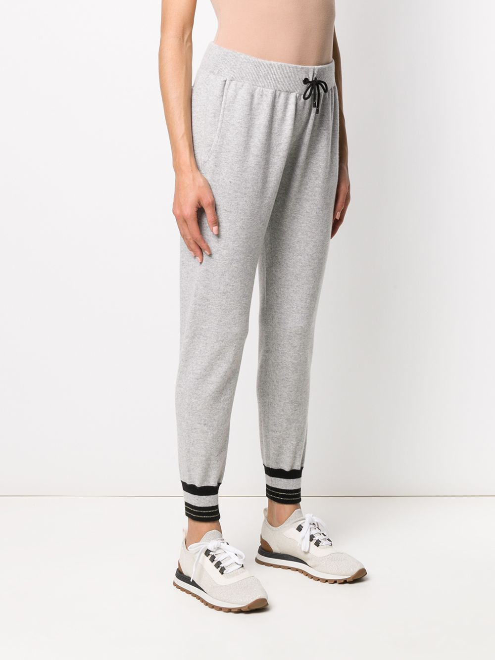 stripe trim sweatpants - 3