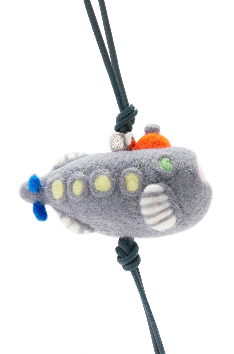 Loewe Submarine charm in felt and calfskin outlook