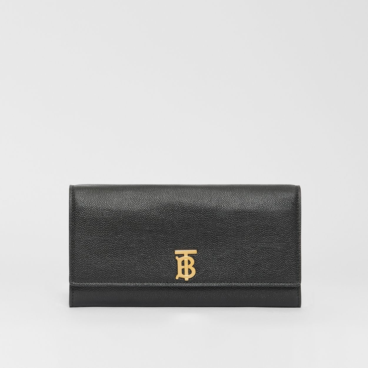 Monogram Motif Grainy Leather Continental Wallet - 1