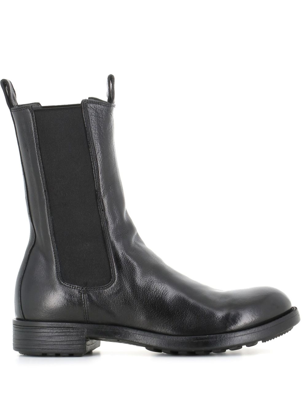 elasticated-panel leather boots - 1