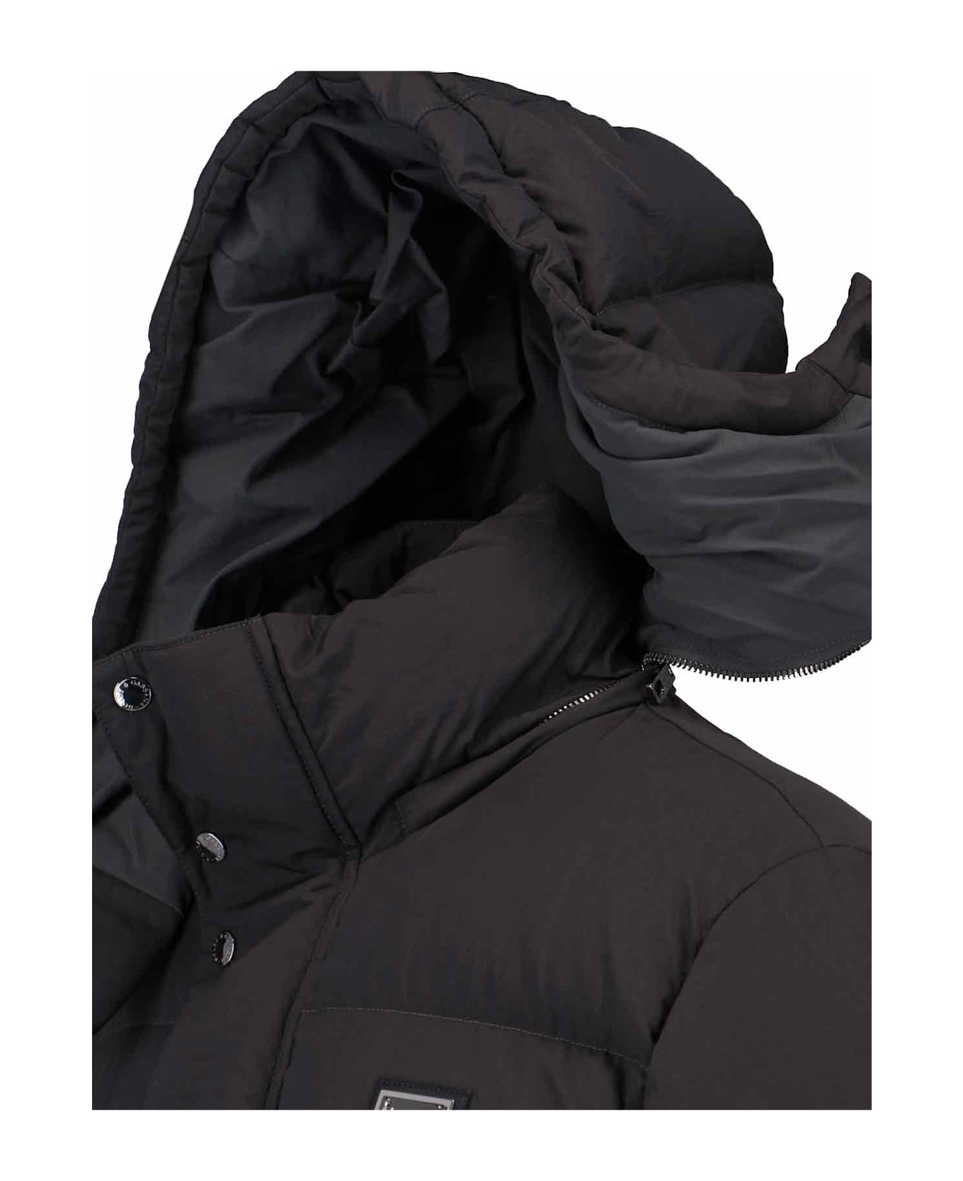 Grey Polyamide Down Jacket - 3