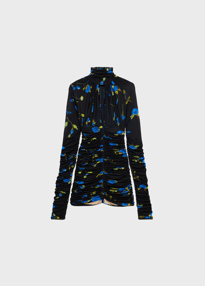 ANIMALIER PRINT JERSEY DRESS WITH CUT-OUT 1