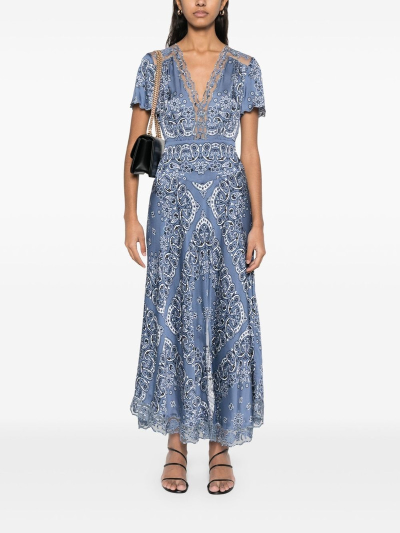 maje floral-print midi dress outlook
