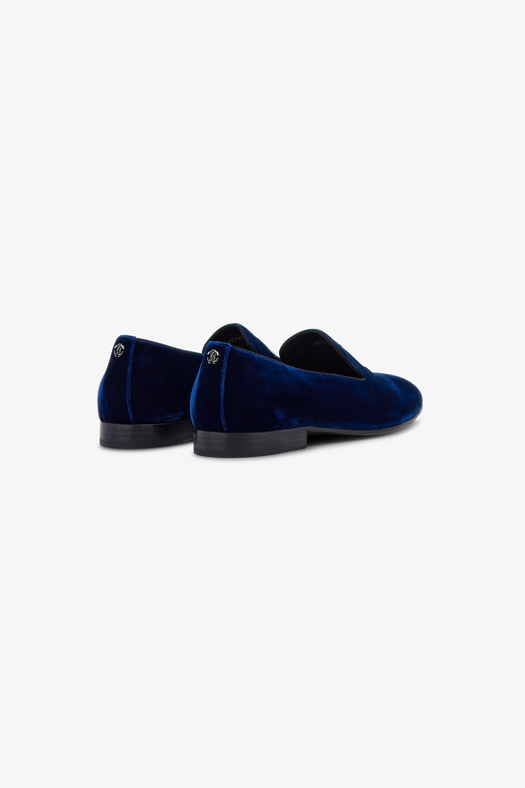 Velvet loafers with Monogram Mirror Snake - 3