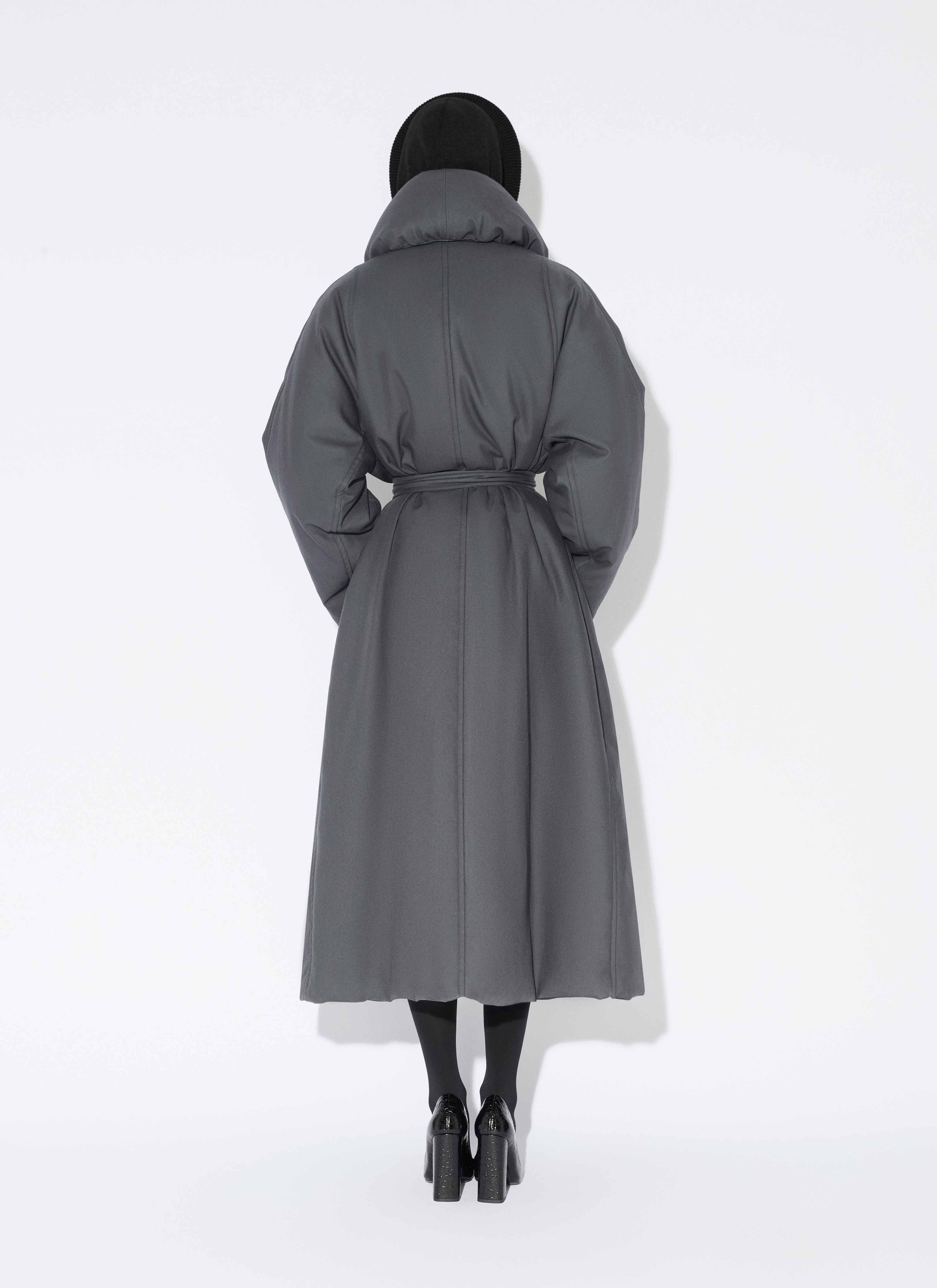 COTTON GABARDINE PADDED TRENCH - 3