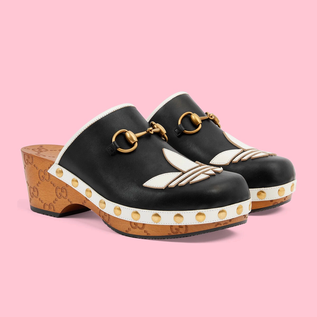 新品 Gucci x Adidas Women’s Horsebit clog NEW GUCCI x ADIDAS™ WOMEN'S LEATHER HORSEBIT CLOG GUCCI 37.5