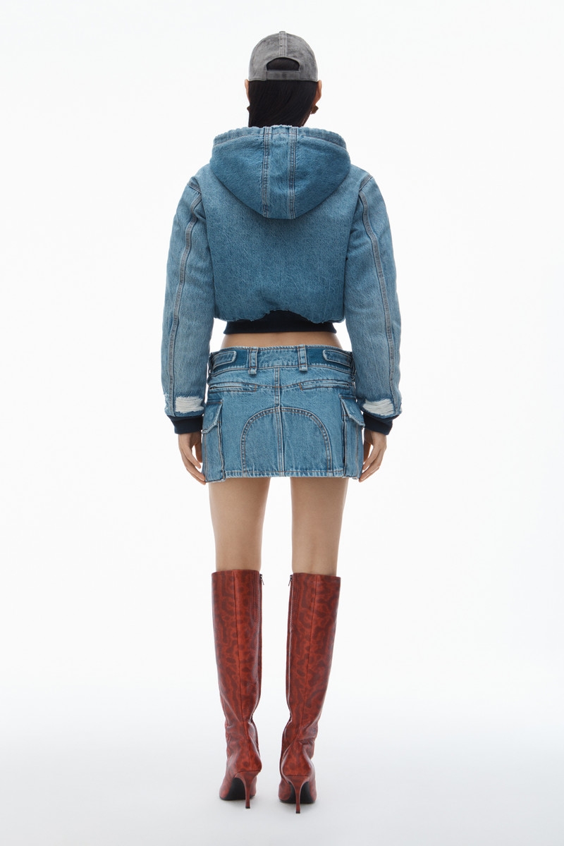 Mid-Rise Cargo Pocket Miniskirt 4