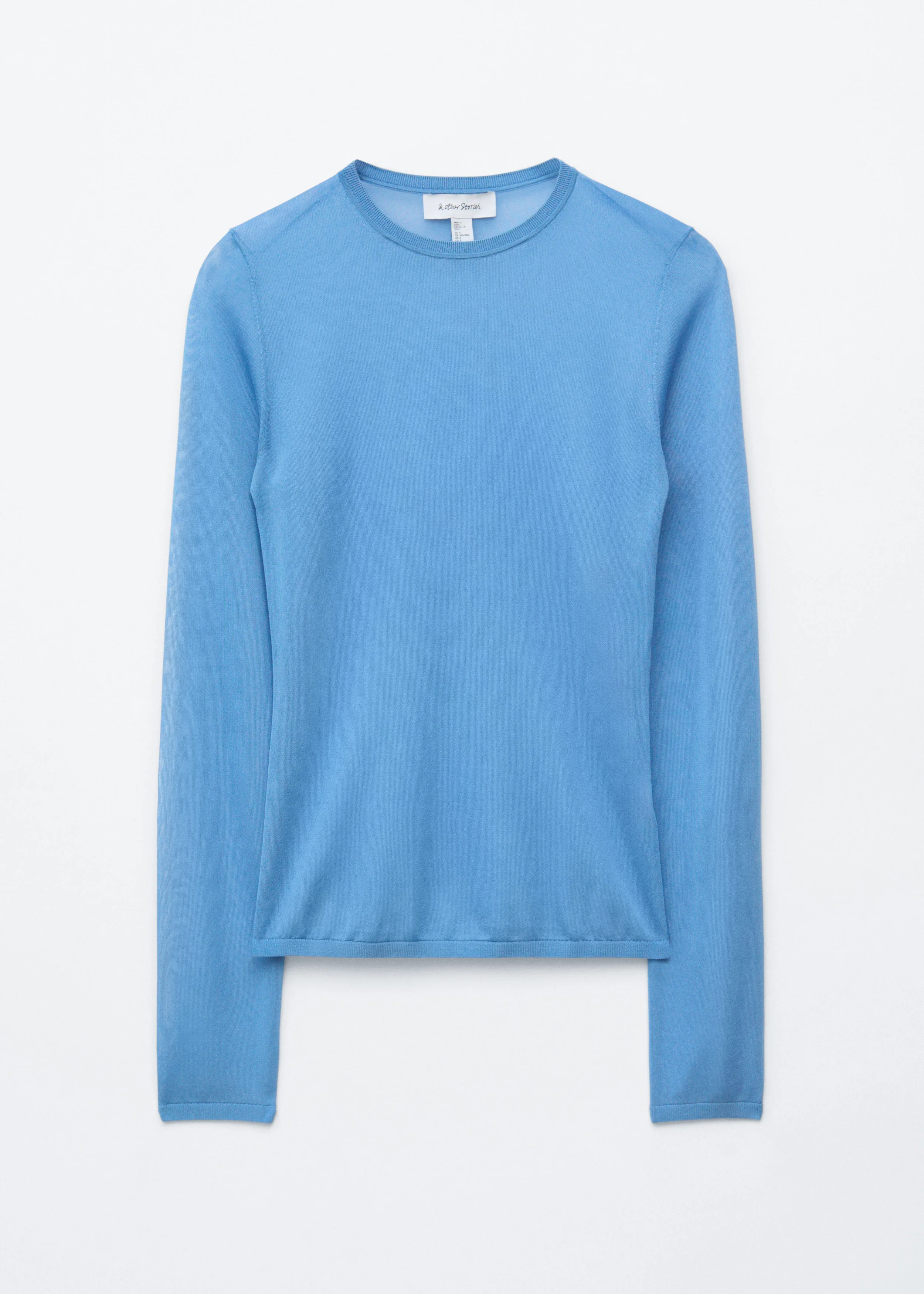 Fine-Knit Sheer Top - 1