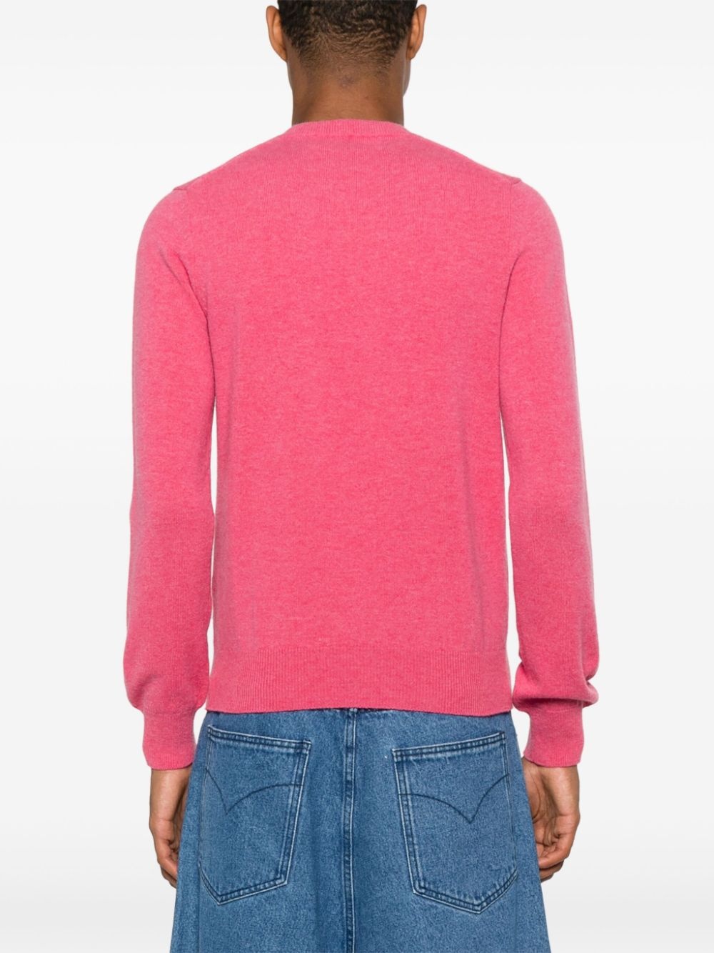 V-neck wool jumper - 5