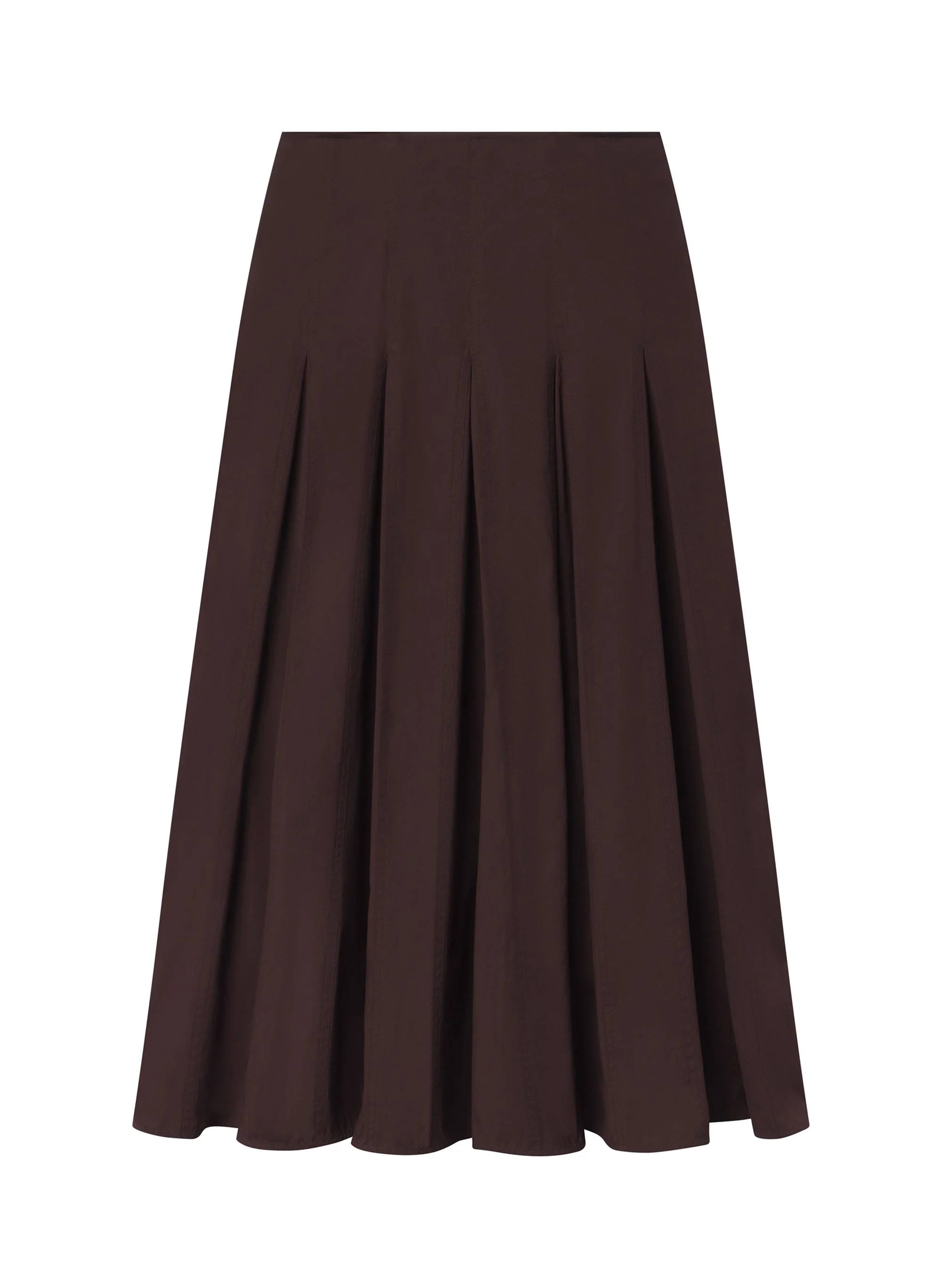 Tali Stretch Cotton Midi Skirt - 1