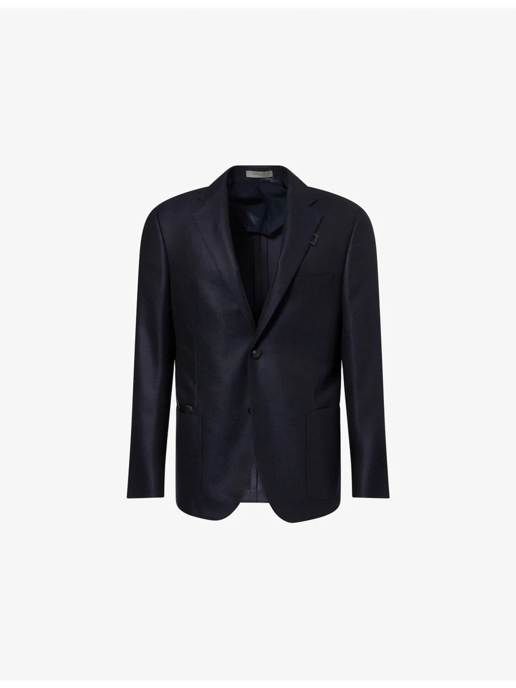 Leather-Tab Single-Breasted Wool and Cashmere-Blend Jacket - 1