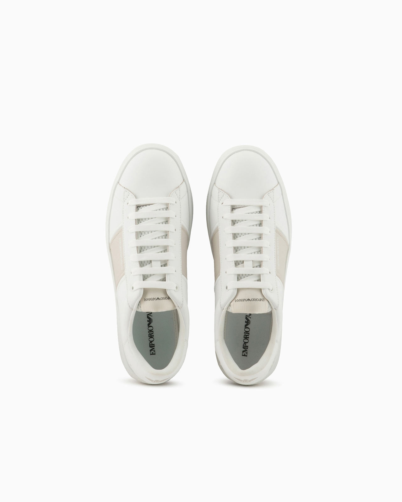 Leather sneakers with logo detail - 3