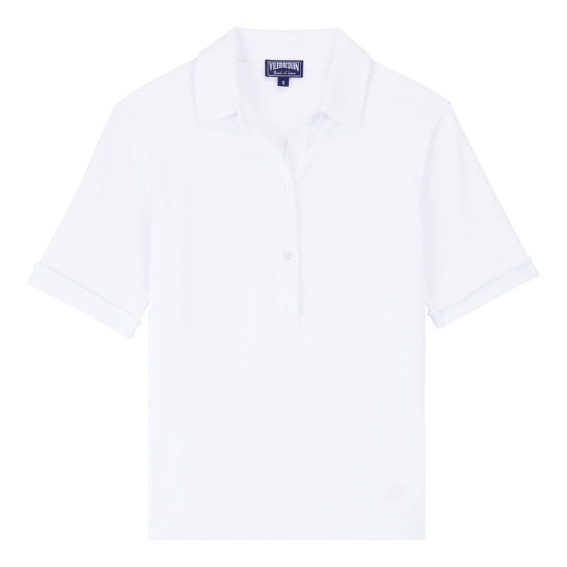 Women Terry Polo Solid 1