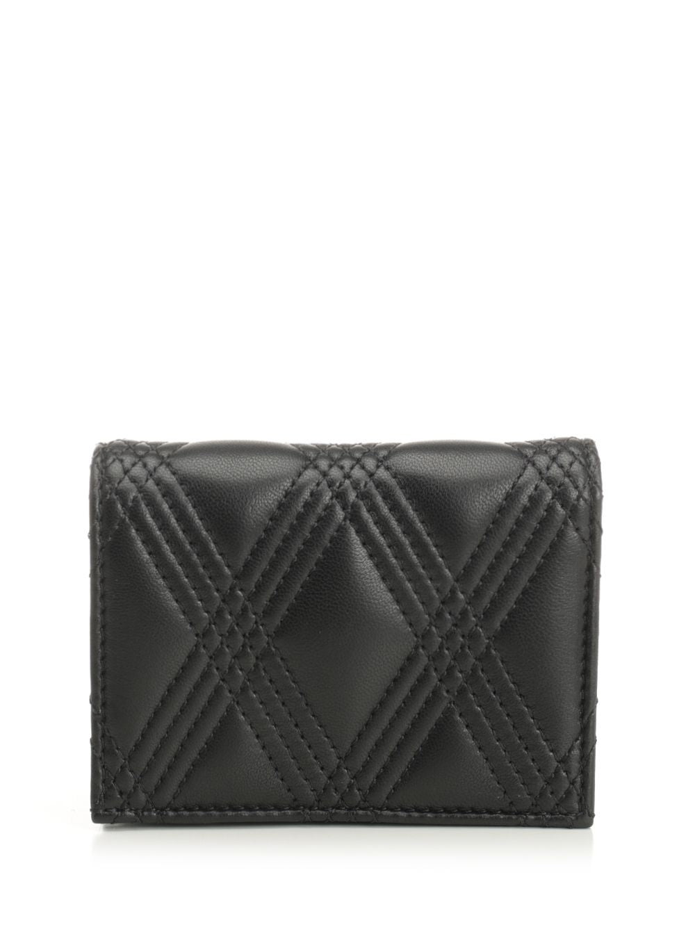 Flap French Wallet | Quiltie 67 | Nappa Deluxe/A.Brass Logo Wallets Black - 3