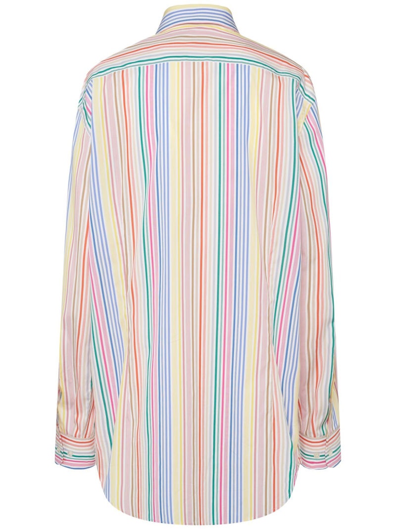 Striped poplin shirt - 4