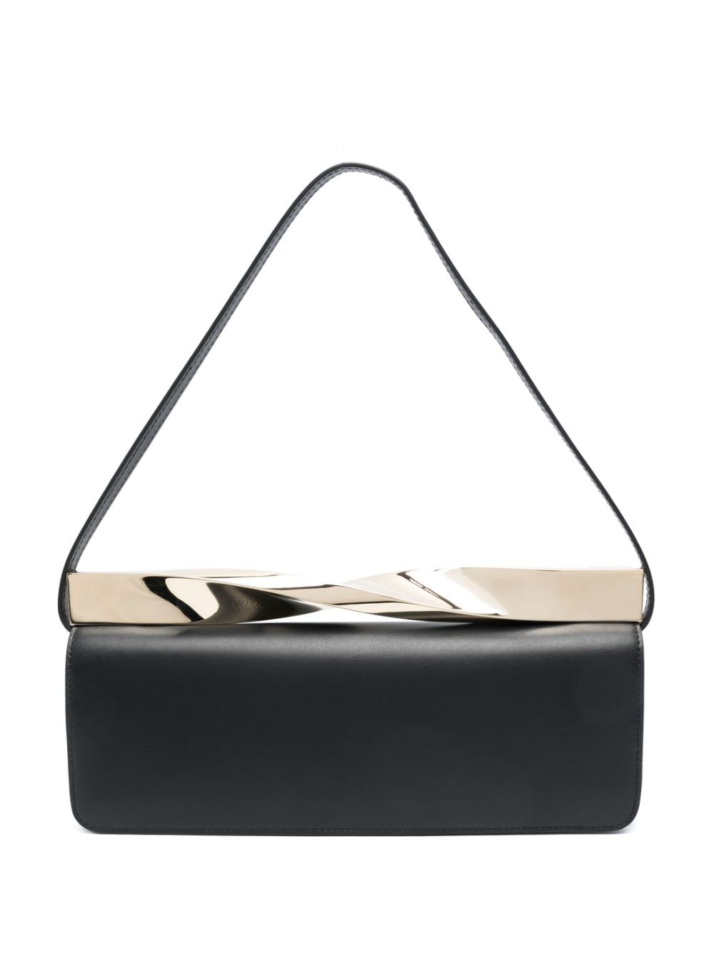 Twist leather shoulder bag - 1