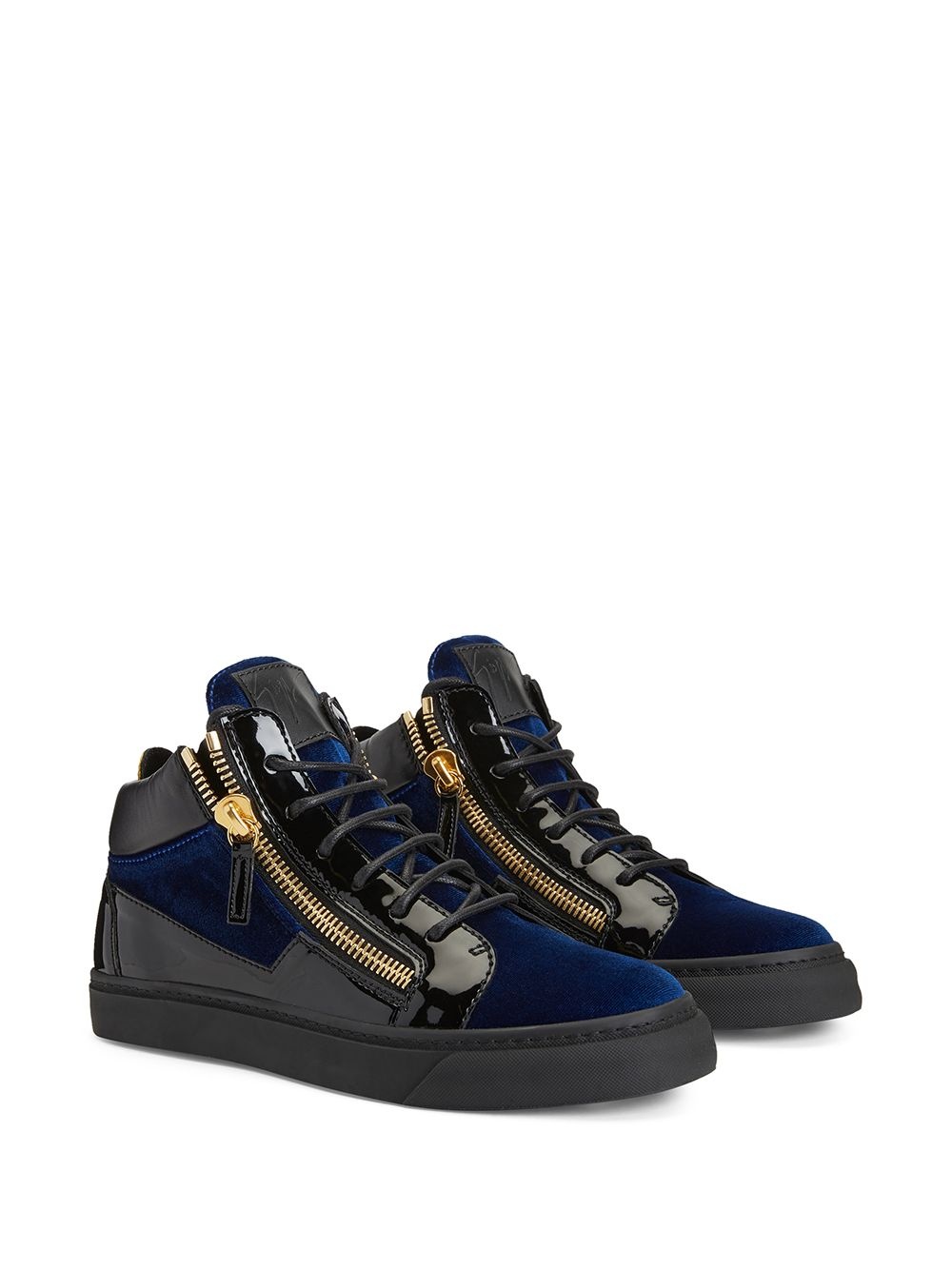 Kriss panelled mid-top sneakers - 2