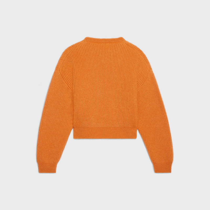 CELINE RIBBED COCOON-SLEEVE SWEATER IN MOHAIR/SILK outlook