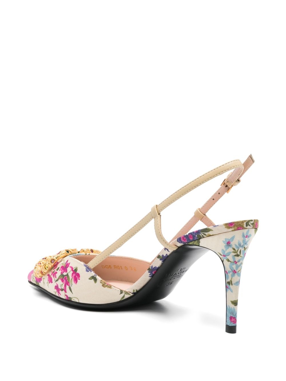 VLogo Signature slingback pumps - 3
