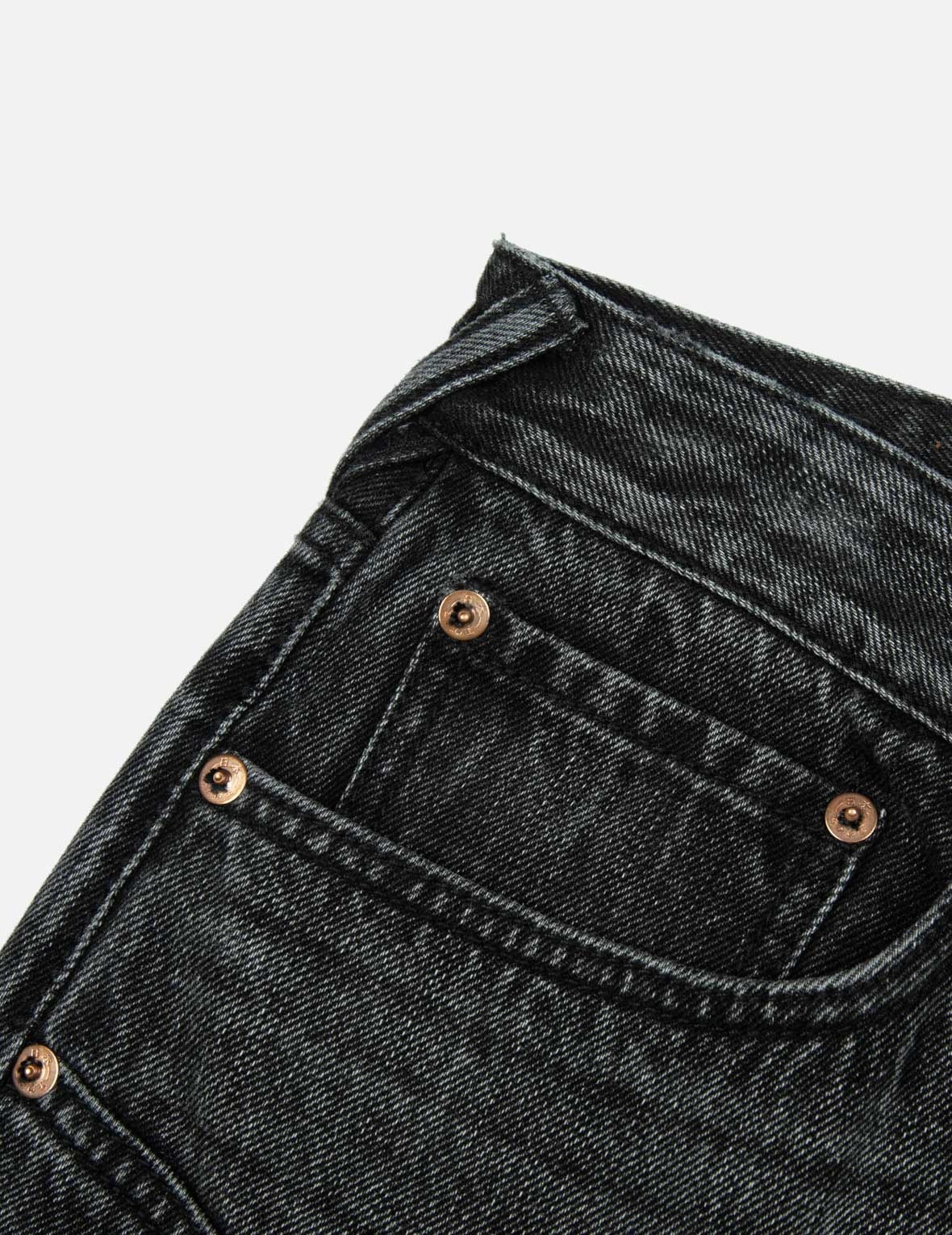 Distressed Edges Inserted Daicock Baggy Jeans - 9