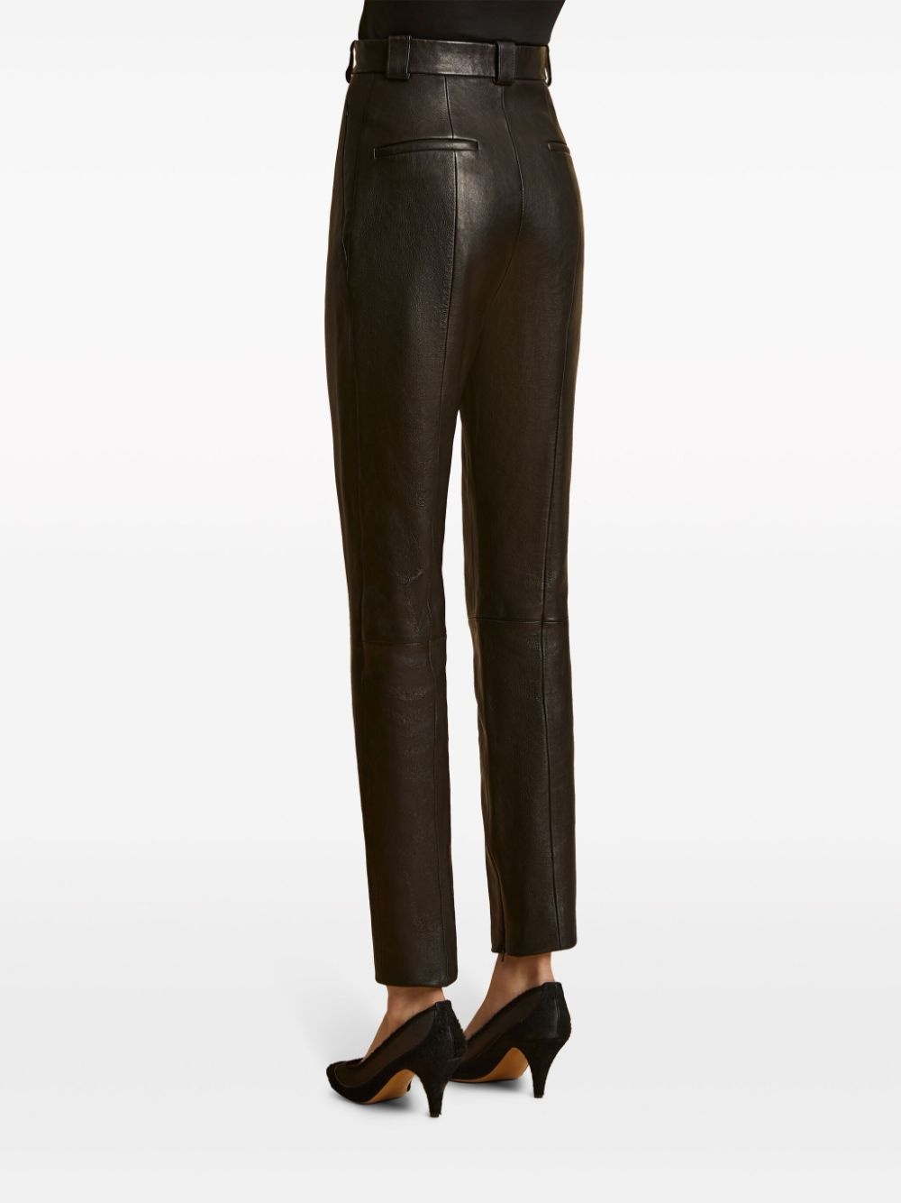 Waylin pintucked high-waisted trousers - 4