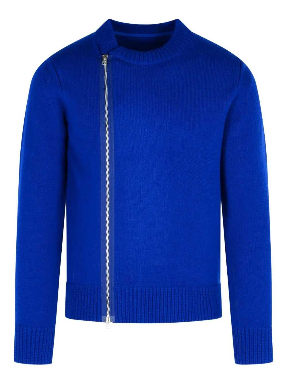 zip-detail crew-neck sweater - 1