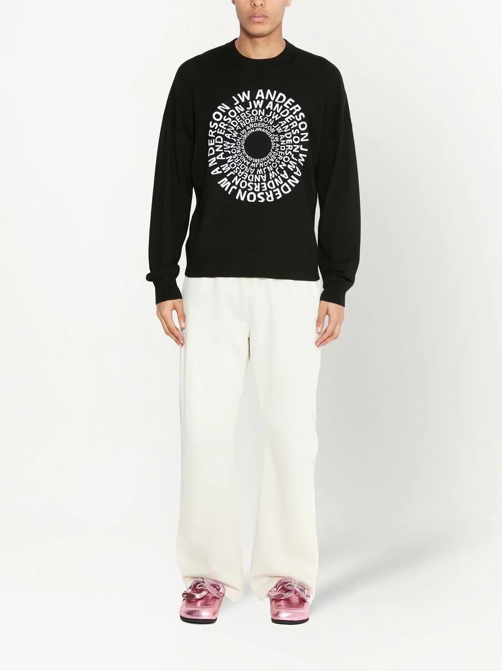 logo-print long-sleeve jumper - 3