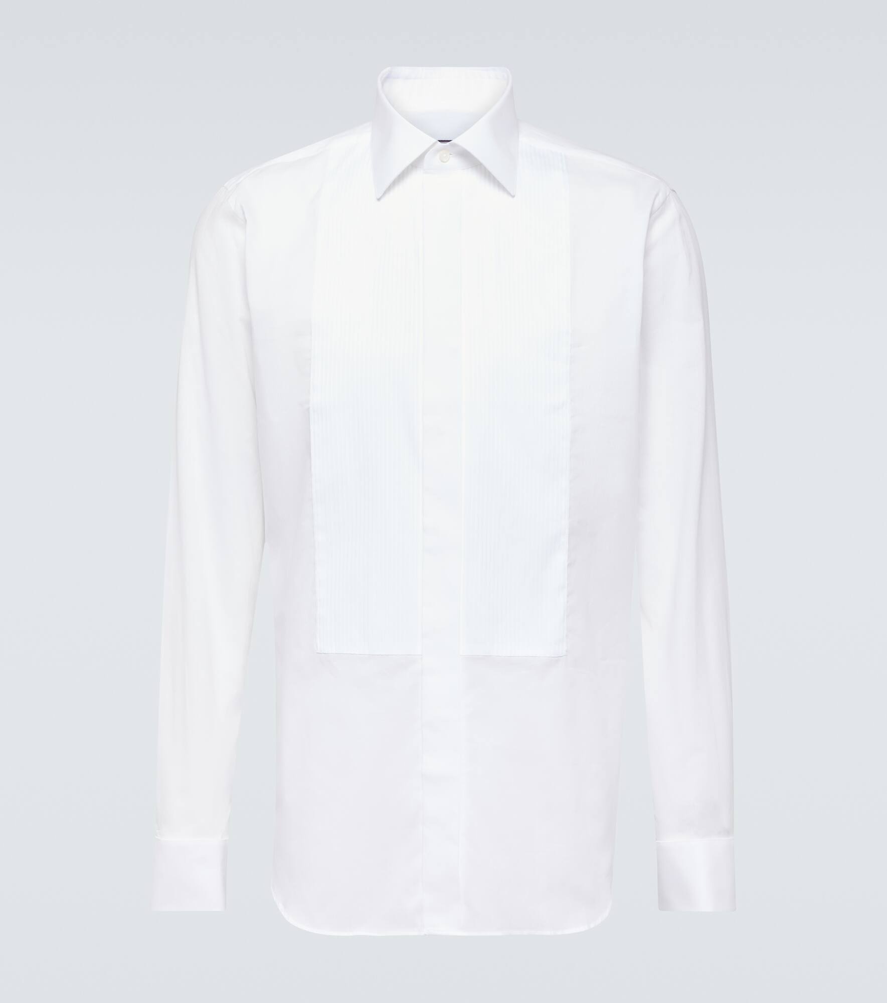 Pleated cotton shirt - 1