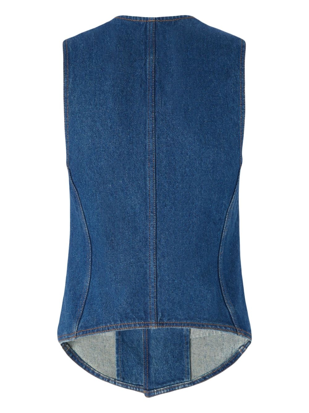 denim waistcoat - 2