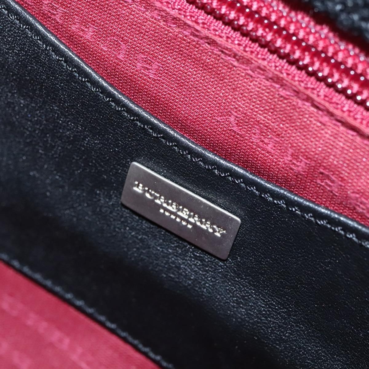 Burberry Nova Check Hand Bag Canvas Black - 10