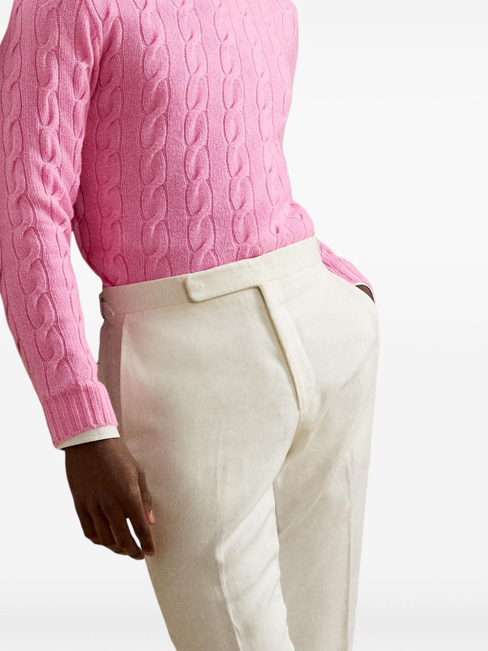 cable-knit cashmere sweater - 3