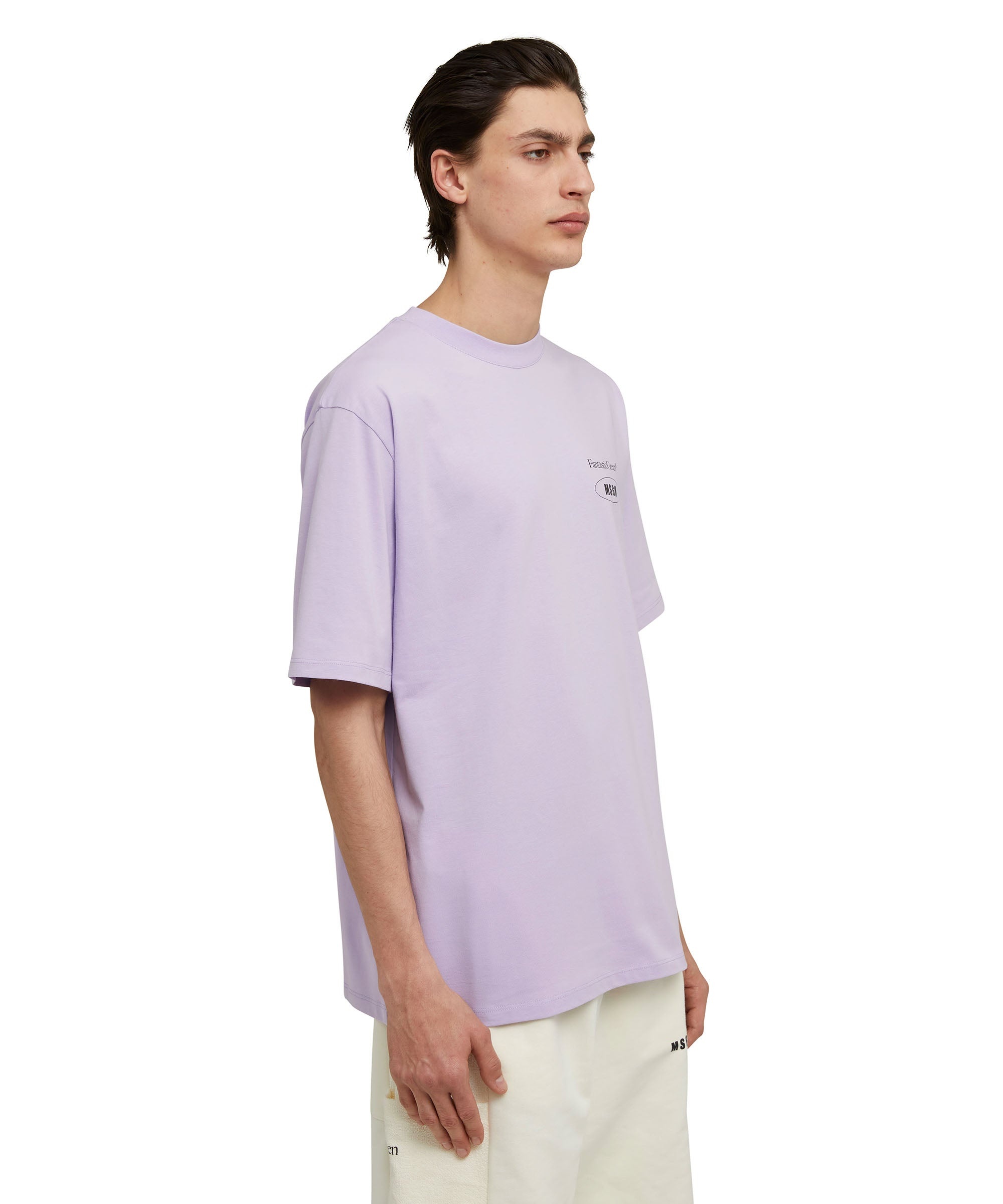 Organic cotton crewneck t-shirt from the MSGM Fantastic Green Capsule - 5
