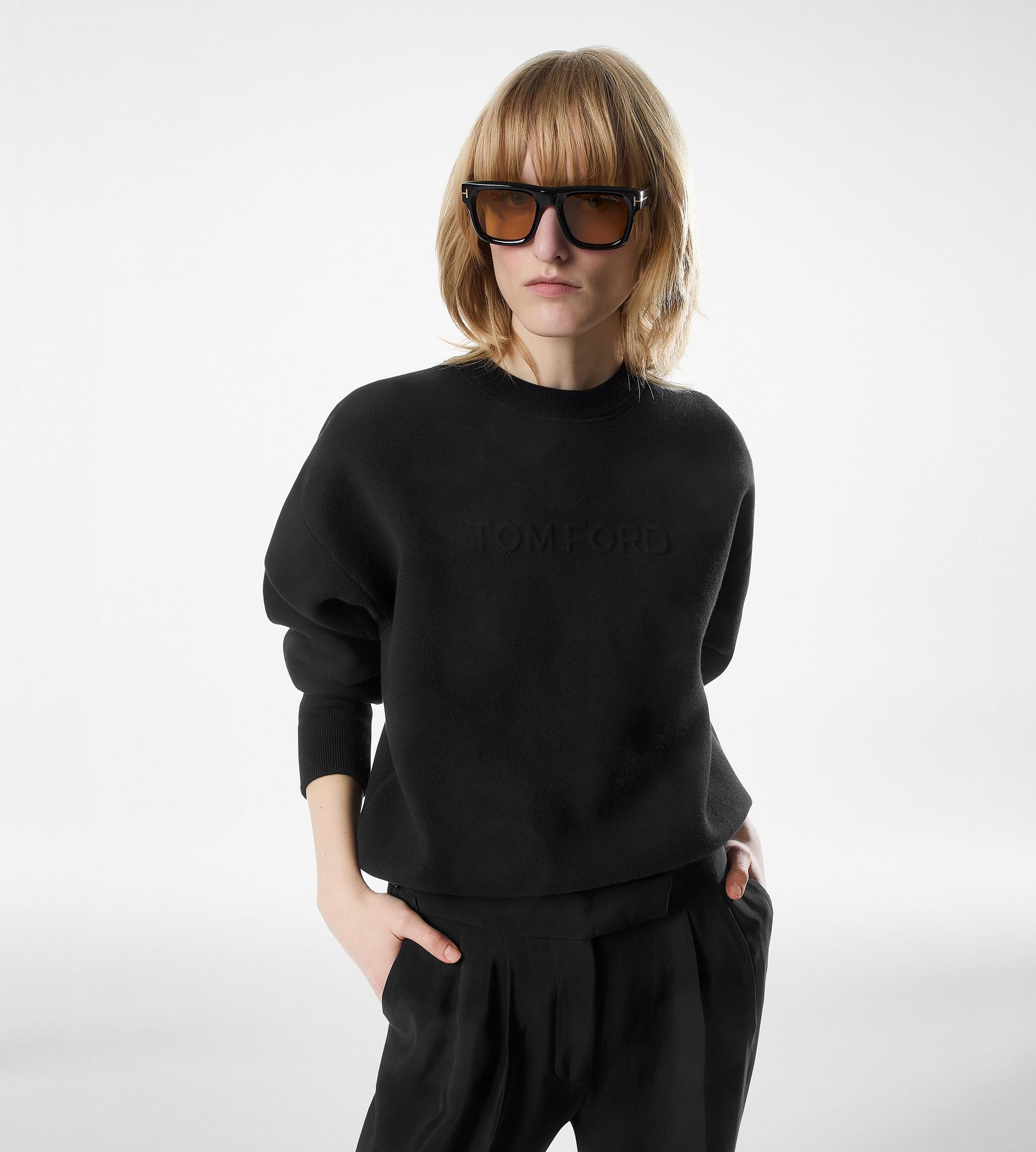 LONG SLEEVE CREWNECK KNIT - 2