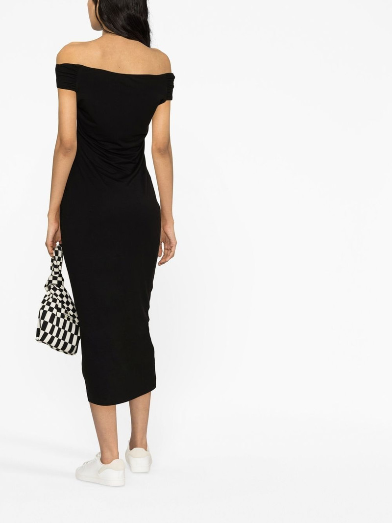 Jamen off-shoulder knitted midi dress 4