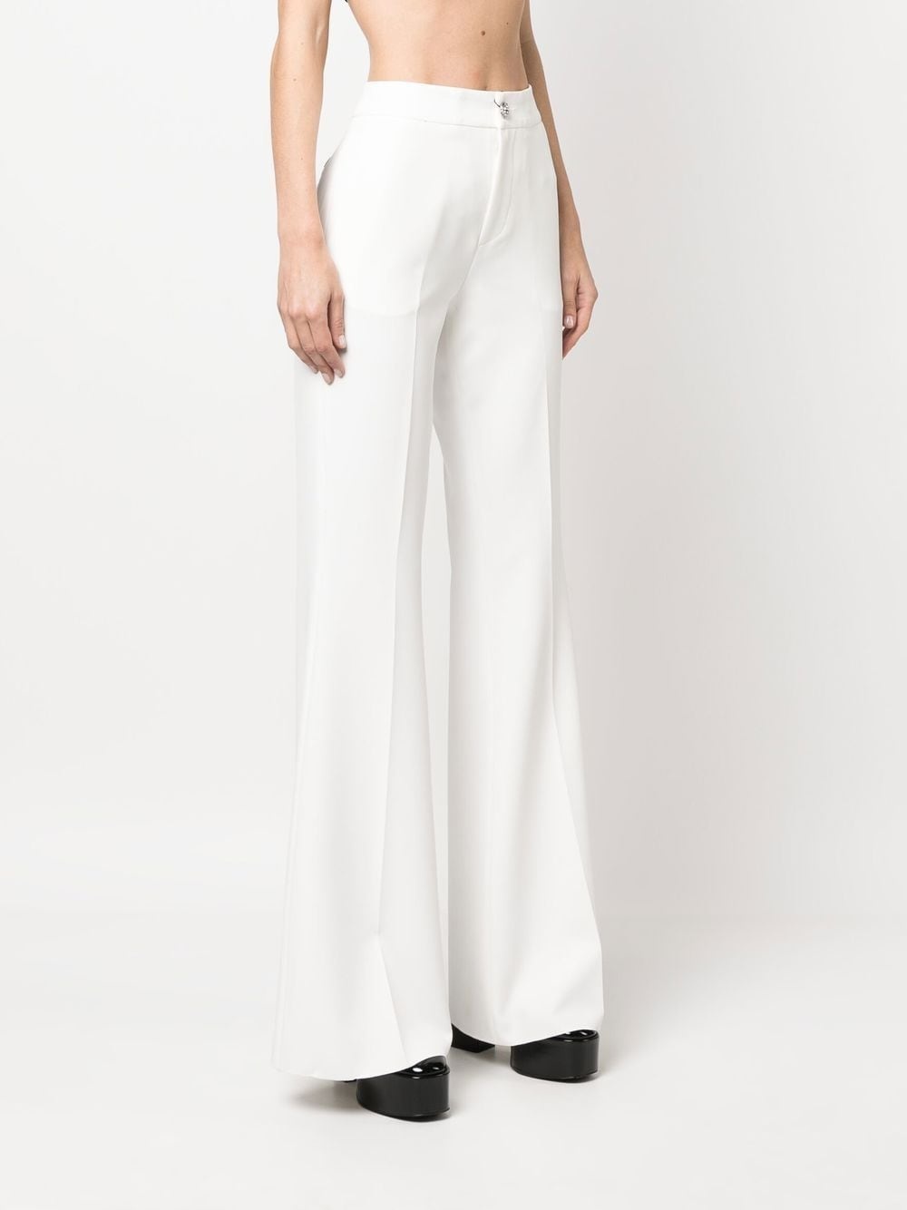 mid-rise flared trousers - 3