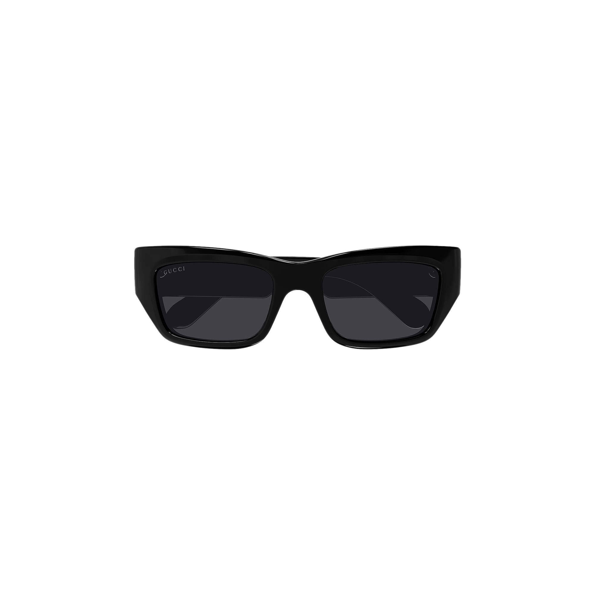 Gucci Rectangular Frame Sunglasses 'Black' - 1