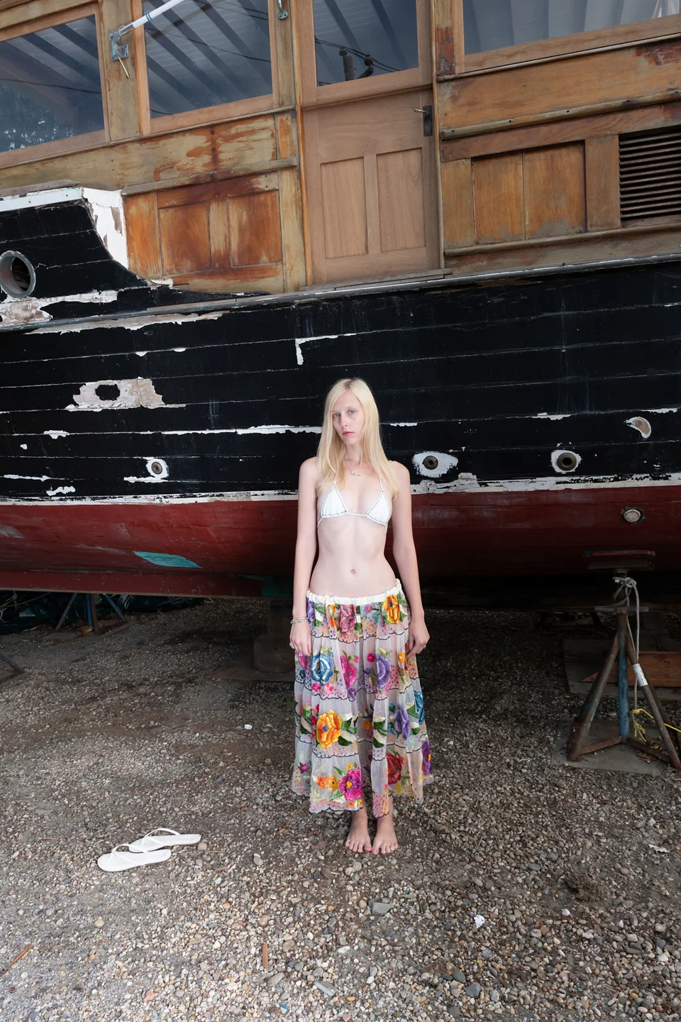 Vintage Embroidered Tulle Skirt - 1