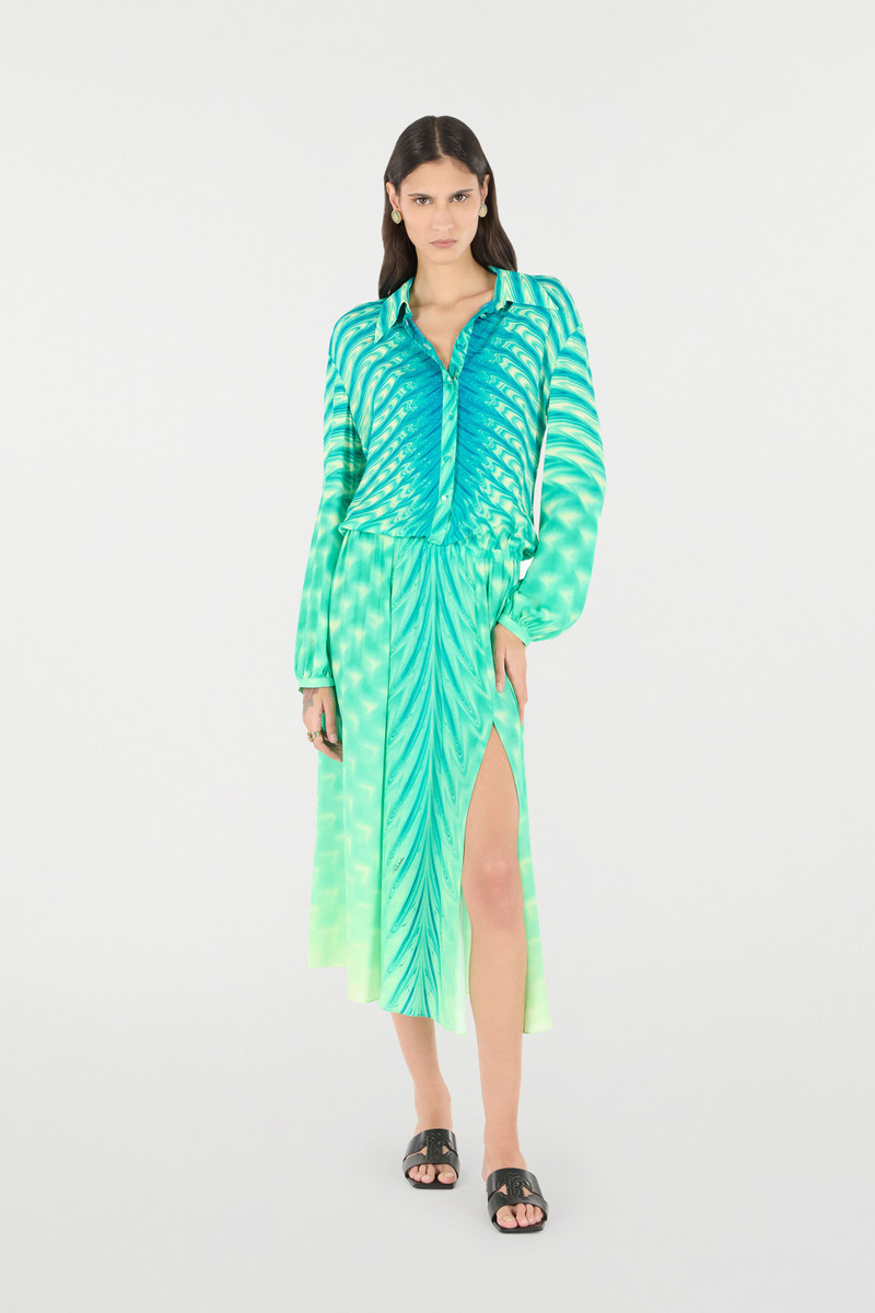 Roberto Cavalli Shirt Dress With All-Over Print outlook