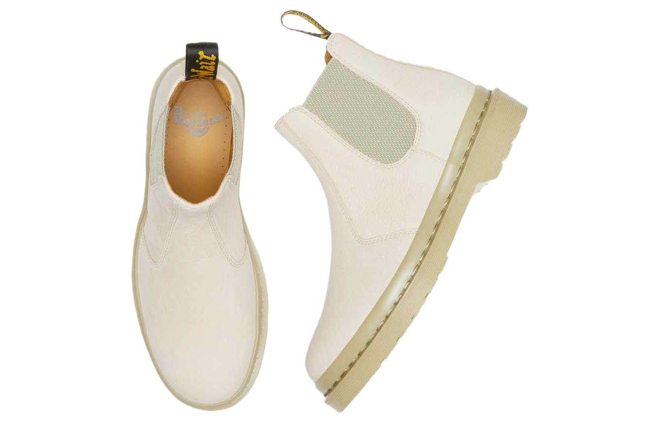 Dr. Martens 2976 Mono Milled Nubuck Leather Chelsea Boots 'Parchment Beige' 30661292 - 4