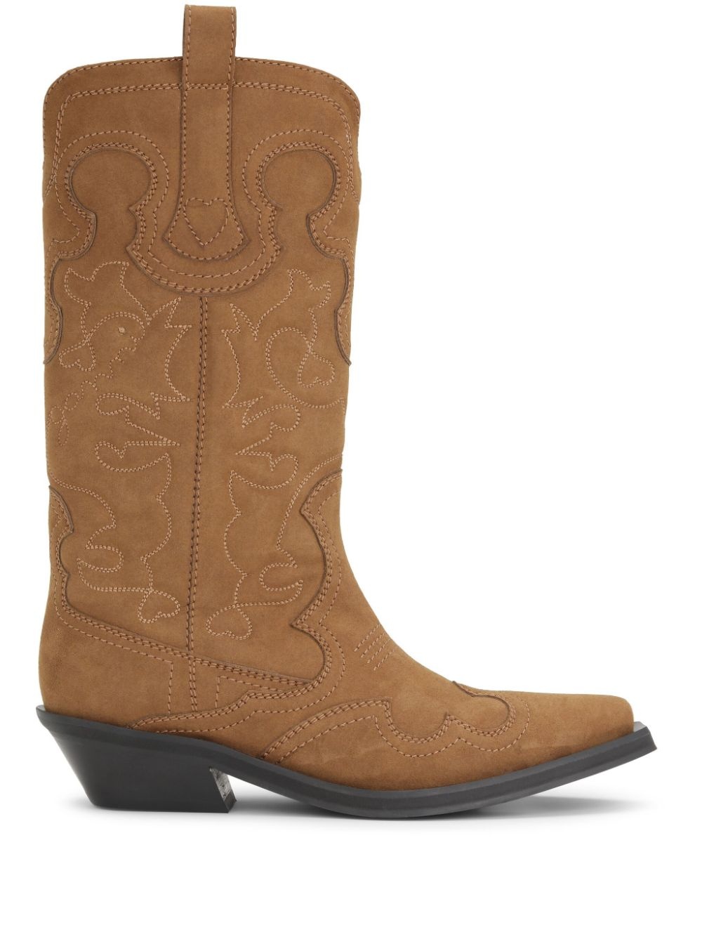 GANNI Western embroidered boots - 1