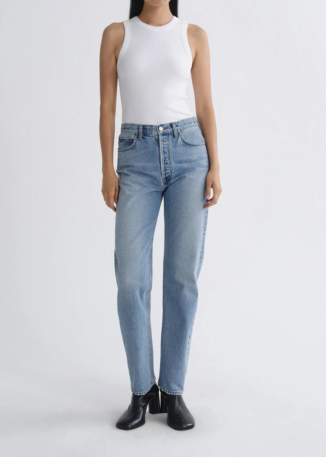 90'S PINCH WAIST HIGH RISE STRAIGHT LONG IN STAGE - 1