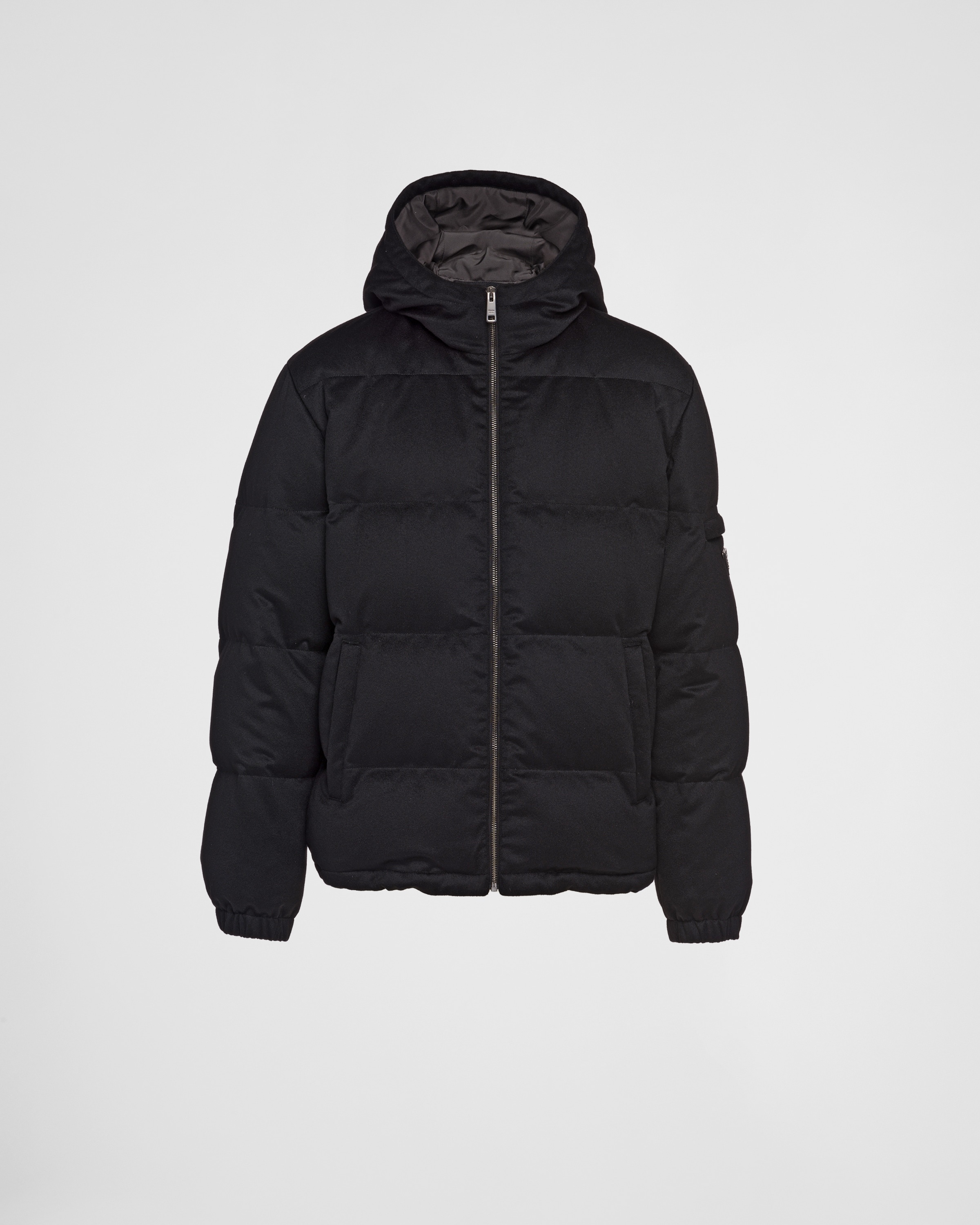 Cashmere puffer jacket - 1